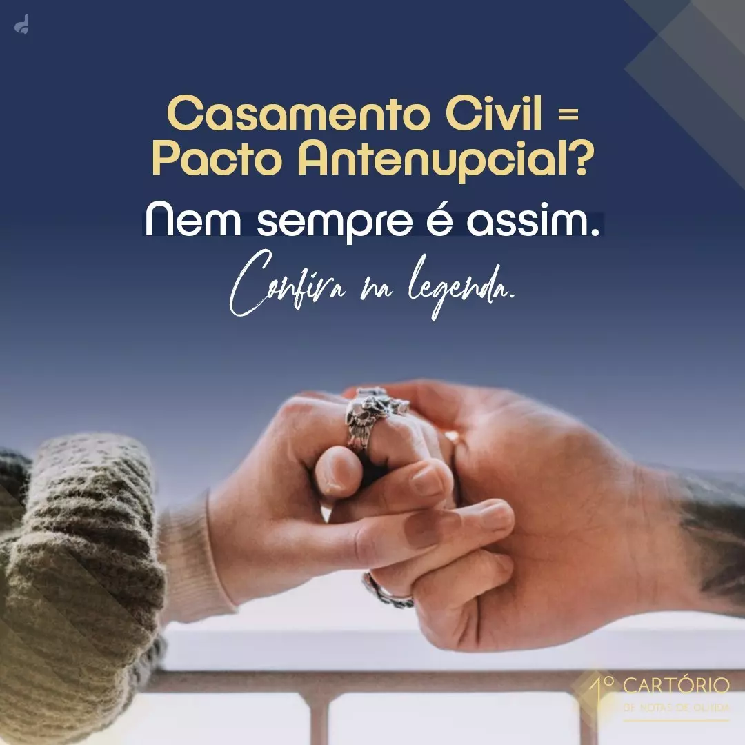 Casamento civil = Pacto Antenupcial?